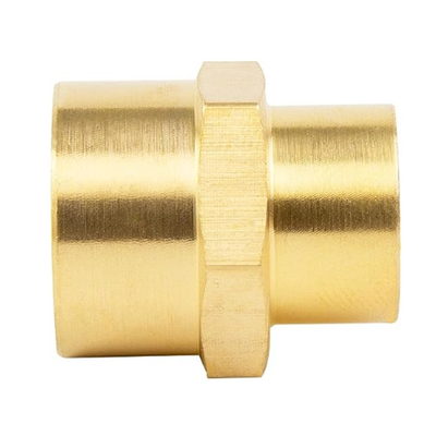 119-N1-N4 FLOFLEX BRASS PIPE FITTING REDUCUING COUPLER FEMALE X FEMALE REDUCER 1/2" FEMALE X 1/2" FEMALE NPT